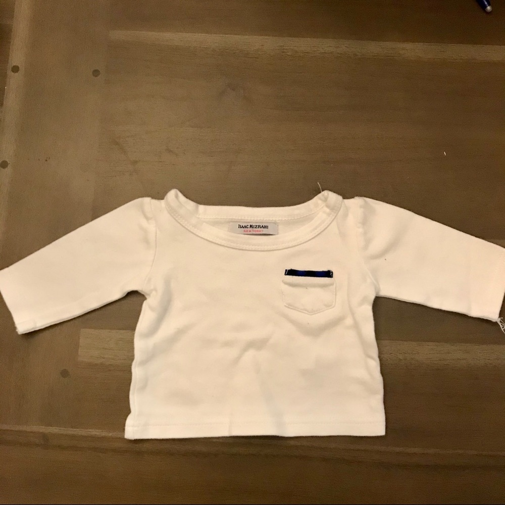 Isaac Mizrahi White Long-Sleeve Shirt
